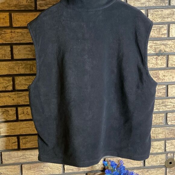 Men’s‎ 2xl black fleece Columbia vest zip up - Picture 5 of 7